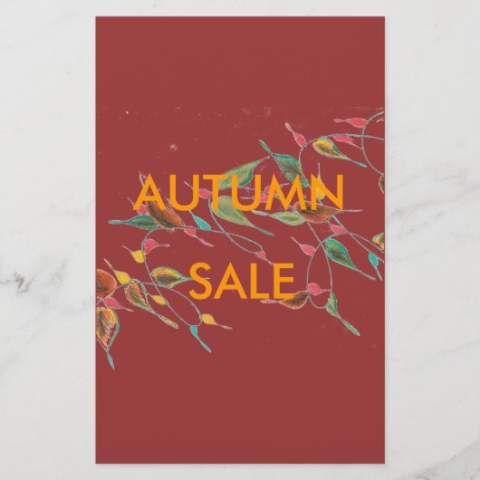 Leafy Vine Autumn Sale Flyer (Voorkant)