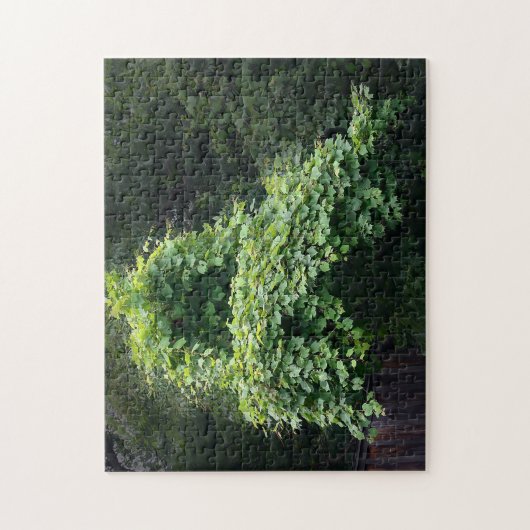 Leafy Vine Throne Natuur Legpuzzel (Verticaal)