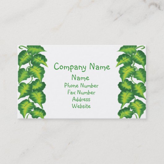 Leafy Visitekaartje (Voorkant)