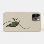 Leafy vogel iPhone case (Achterkant (horizontaal))