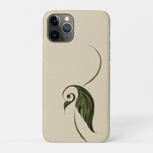 Leafy vogel iPhone case (Achterkant)