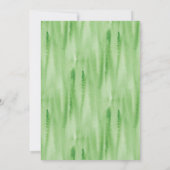 Leafy Waterverf Wreath Wedding Kaart (Achterkant)
