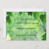 Leafy Wedding Bachelorette Party Kaart (Voorkant)