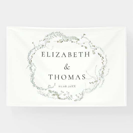 Leafy Wedding  Banner (Horizontaal)