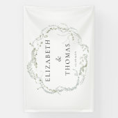 Leafy Wedding  Banner (Verticaal)