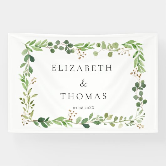 Leafy Wedding  Banner (Horizontaal)