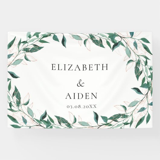 Leafy  Wedding  Banner (Horizontaal)