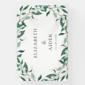 Leafy  Wedding  Banner (Verticaal)