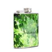 Leafy Wedding Bridesmaid Heupfles (Rechts)