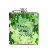 Leafy Wedding Moeder van de Bride Heupfles (Voorkant)