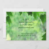 Leafy Wedding Vrijgezellenfeest Kaart (Achterkant)