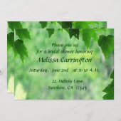 Leafy Wedding Vrijgezellenfeest Kaart (Voorkant / Achterkant)