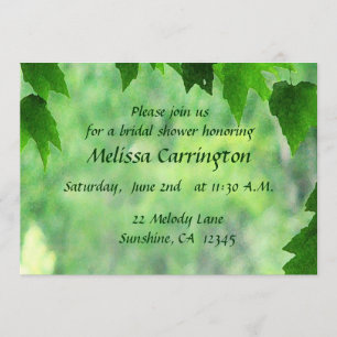 Leafy Wedding Vrijgezellenfeest Kaart