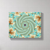 Leafy Whorls Fractal Canvas Afdruk (Voorkant)