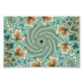 Leafy Whorls Fractal Foto Afdruk (Voorkant)