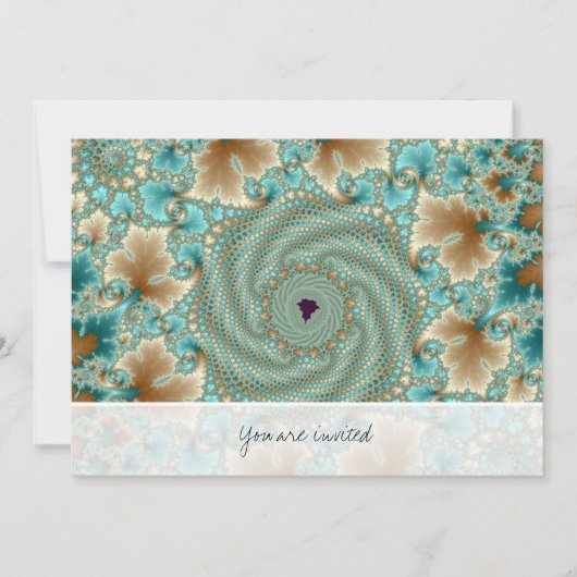 Leafy Whorls Fractal Kaart (Voorkant)