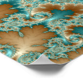 Leafy Whorls Fractal Poster (Hoek)