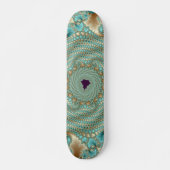 Leafy Whorls Fractal Skateboard (Voorkant)