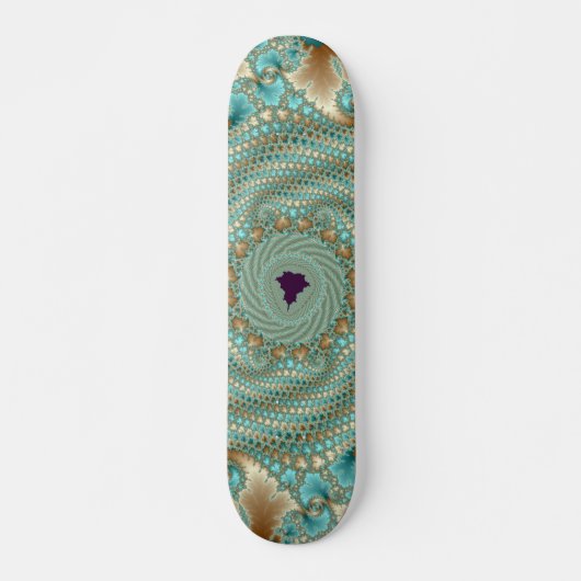 Leafy Whorls Fractal Skateboard (Voorkant)
