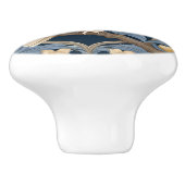 Leafy William Morris stijl Rechts tegenover Barn O Keramische Knop (Zijkant)