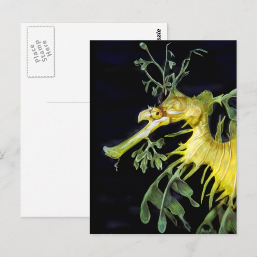 Leafy Zee Dragon Briefkaart (Voorkant / Achterkant)