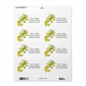 Leafy Zee Dragon  label (Full Sheet)