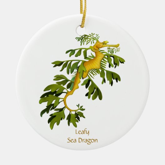 Leafy Zee Dragon  Ornament (Voorkant)