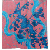 Leafy Zee Dragon Seahorse Fish Inwater Animals Douchegordijn (Voorkant)