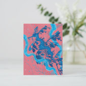 Leafy Zee Dragon Seahorse fish Underwater Paining Briefkaart (Staand voorkant)