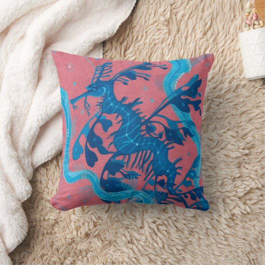 Leafy Zee Dragon Seahorse fish Underwater Paining Kussen (Deken)
