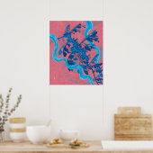 Leafy Zee Dragon Seahorse fish Underwater Paining Poster (Keuken)