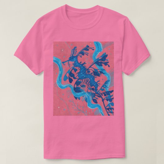 Leafy Zee Dragon Seahorse fish Underwater Paining T-shirt (Design voorkant)