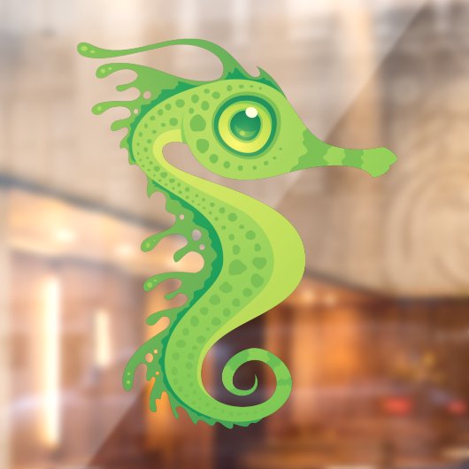 Leafy Zee Dragon Seahorse Raamsticker (Vel 2)