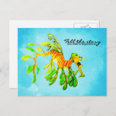 Leafy Zee Dragon - Vertel het verhaal dat je wilt Briefkaart (Voorkant / Achterkant)
