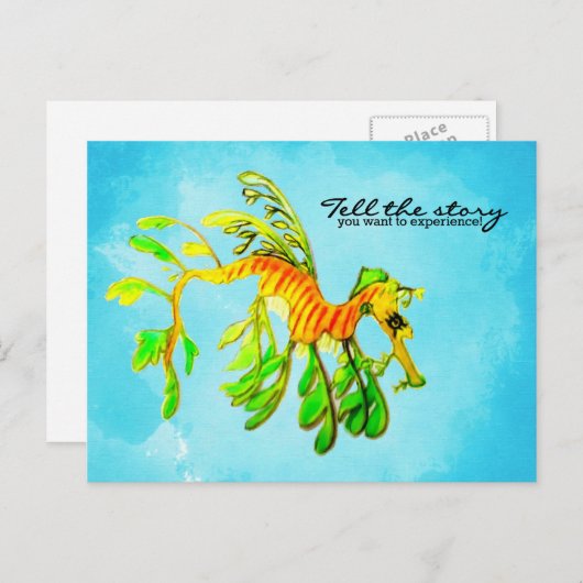 Leafy Zee Dragon - Vertel het verhaal dat je wilt Briefkaart (Voorkant / Achterkant)