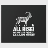 League Champion Fantasy Football Goat Gift Cadeaupapier (Vlak)