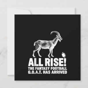 League Champion Fantasy Football Goat Gift Kaart