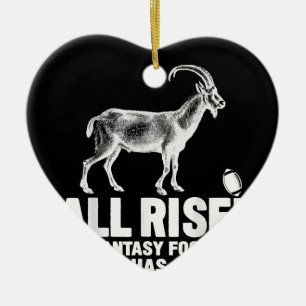 League Champion Fantasy Football Goat Gift Keramisch Ornament