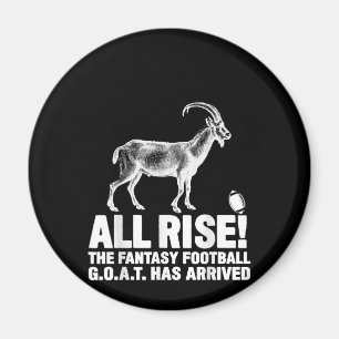 League Champion Fantasy Football Goat Gift Magneet