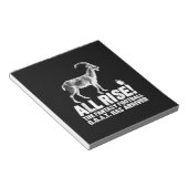 League Champion Fantasy Football Goat Gift Notitieblok (Schuin)
