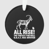 League Champion Fantasy Football Goat Gift Ornament (voorkant)