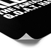 League Champion Fantasy Football Goat Gift Poster (Hoek)