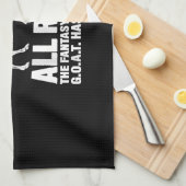 League Champion Fantasy Football Goat Gift Theedoek (Quarter Fold)