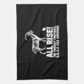 League Champion Fantasy Football Goat Gift Theedoek (Verticaal)