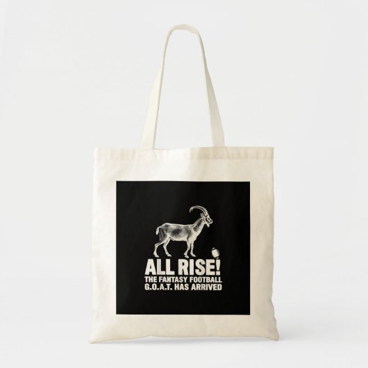 League Champion Fantasy Football Goat Gift Tote Bag (Voorkant)