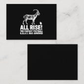 League Champion Fantasy Football Goat Gift Visitekaartje (Voorkant / Achterkant)