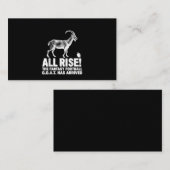 League Champion Fantasy Football Goat Gift Visitekaartje (Voorkant / Achterkant)