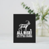 League Kampioen Fantasy Football Geit Cadeau Kaart (Staand voorkant)