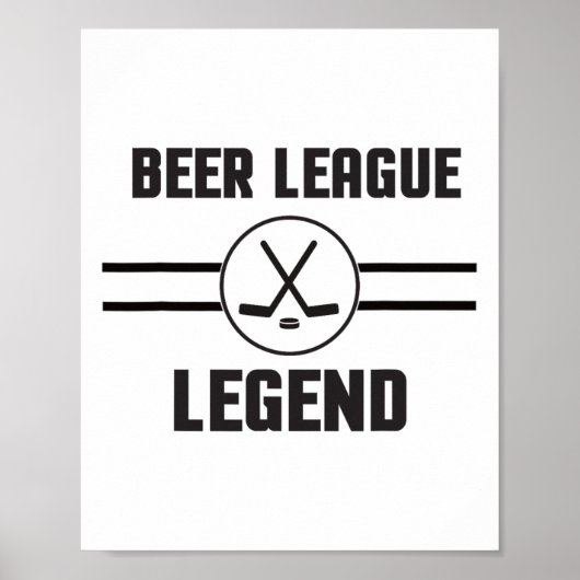 League Legend Hockey Poster (Voorkant)
