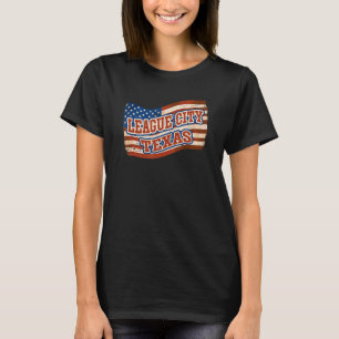 League National Texas Day Amerikaanse Fl T-shirt